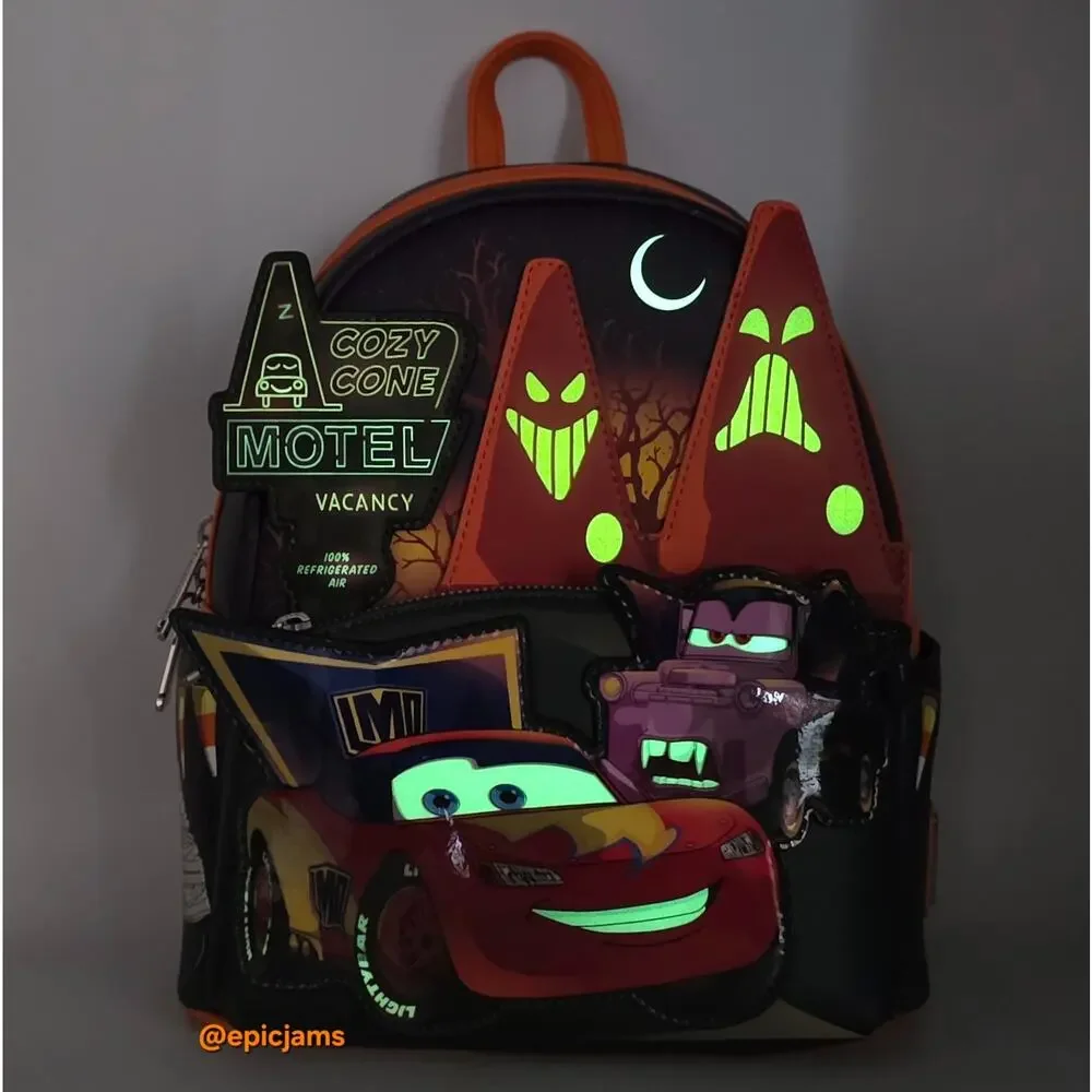 Loungefly Disney Pixar Cars Halloween Costumes Glow-in-the-Dark Mini Backpack
